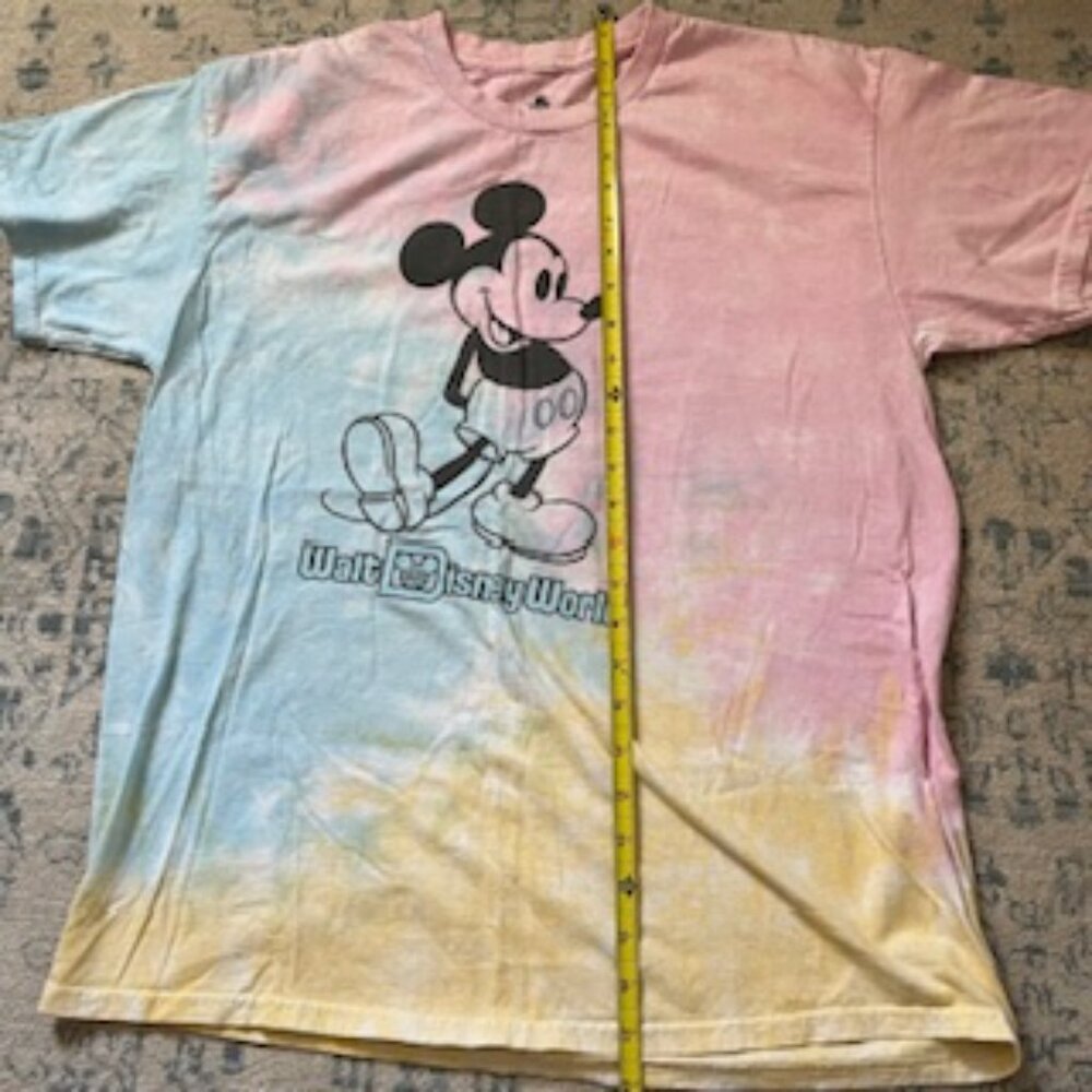 🧡 3/15 Disney Tie Dye Mickey Mouse T-Shirt Women's L - Picture 4 of 5